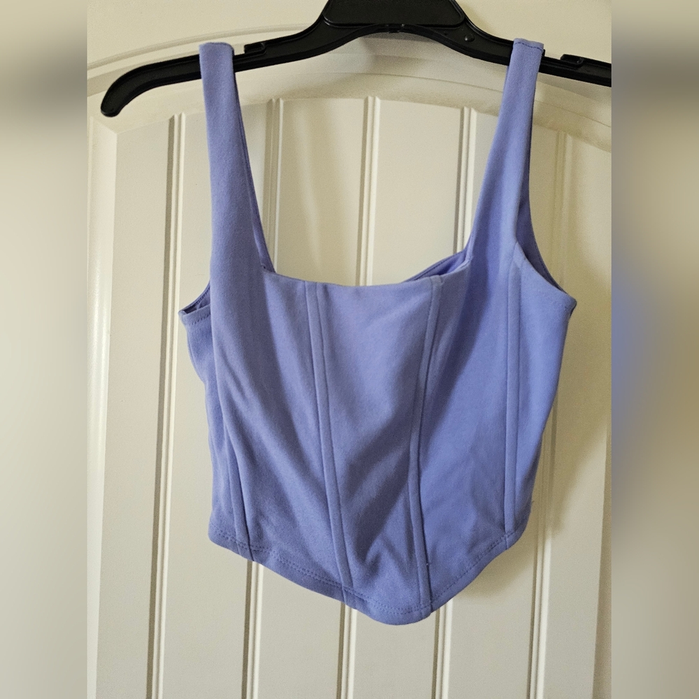 Source Unknown Lavender Crop Top
